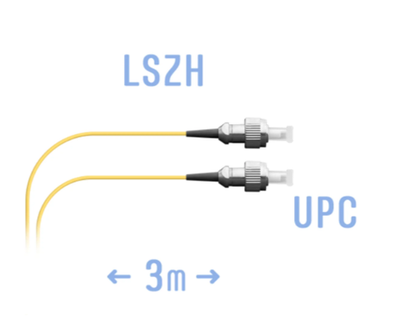 SNR-PC-FC/UPC-3m (0,9) Шнур монтажный оптический FC/UPC SM 3м.(0,9мм)
