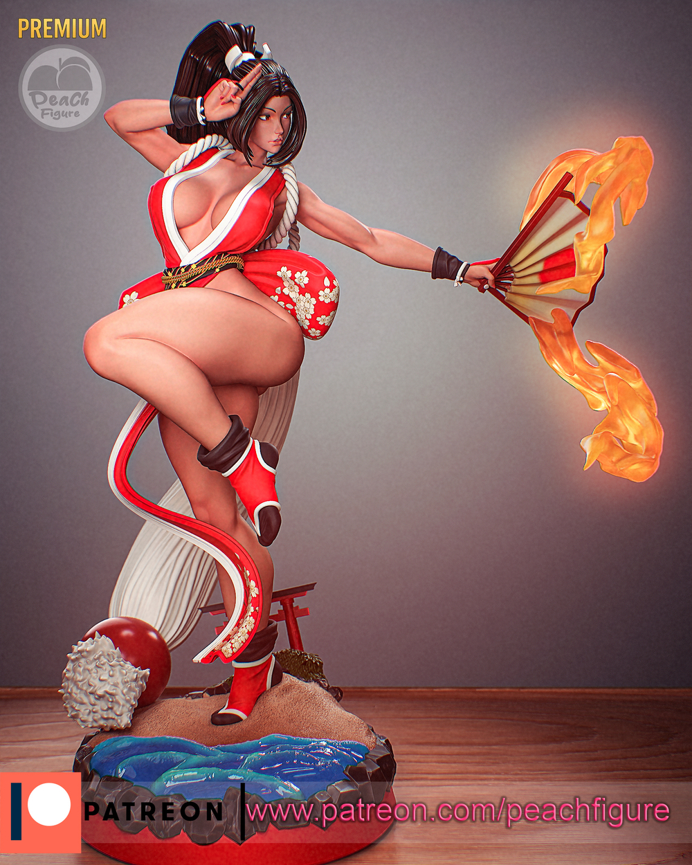 Май Сирануй Король бойцов Фатальная ярость Mai Shiranui King of Fighters Fatal Fury Фигурка