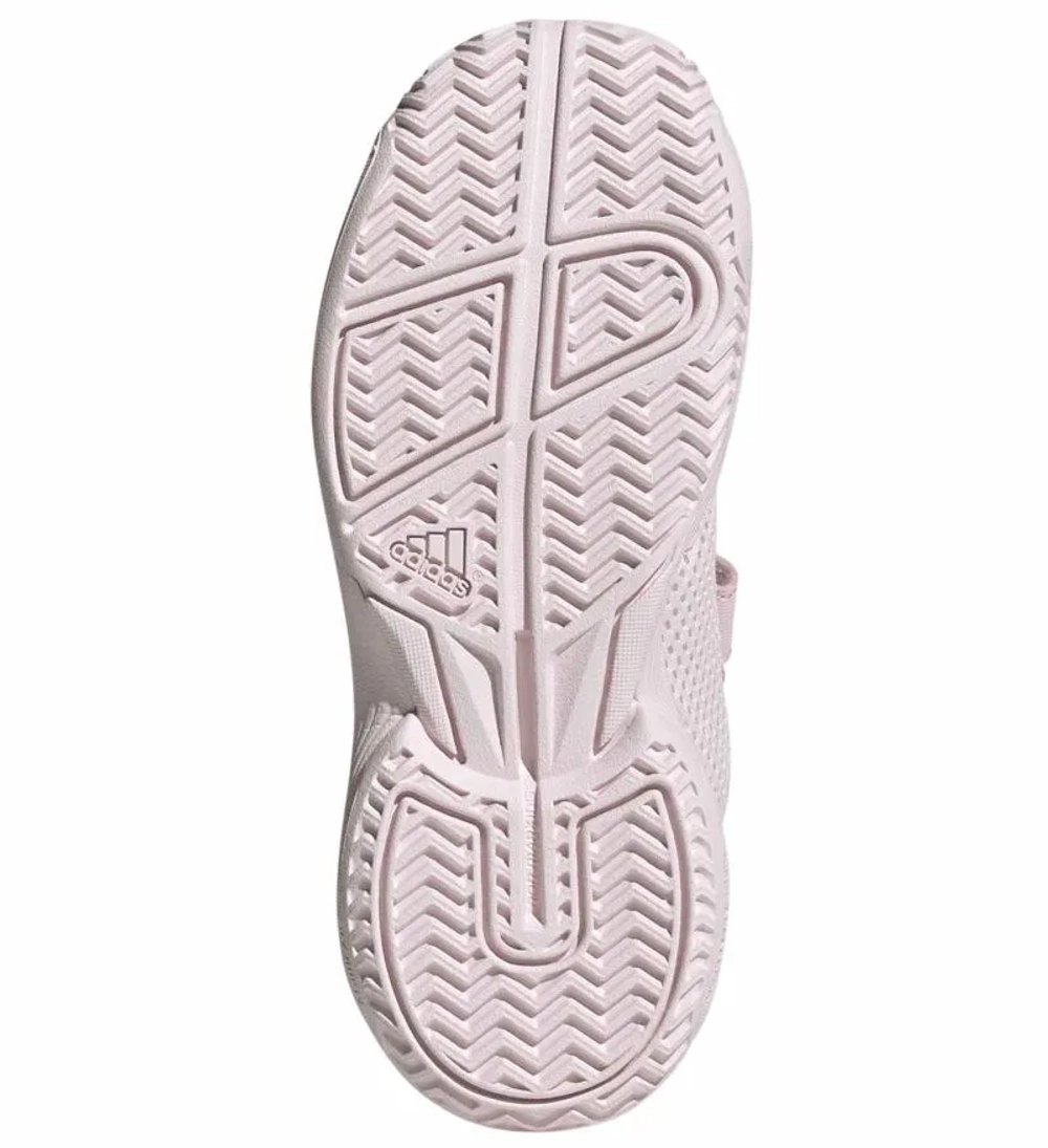 Детские теннисные кроссовки Adidas Courtflash K - distilled pink/cloud white/distilled pink