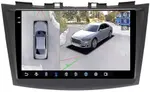 Магнитола для Suzuki Swift 4 2011-2015 - FarCar BX179M-360 монитор 9.5" 2K QLED на Android 13, Быстрая, CarPlay, 4G SIM-слот, 4 камеры в комплекте