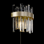 Citilux Лаура CL301422 Бра хрустальное с выключателем Шампань