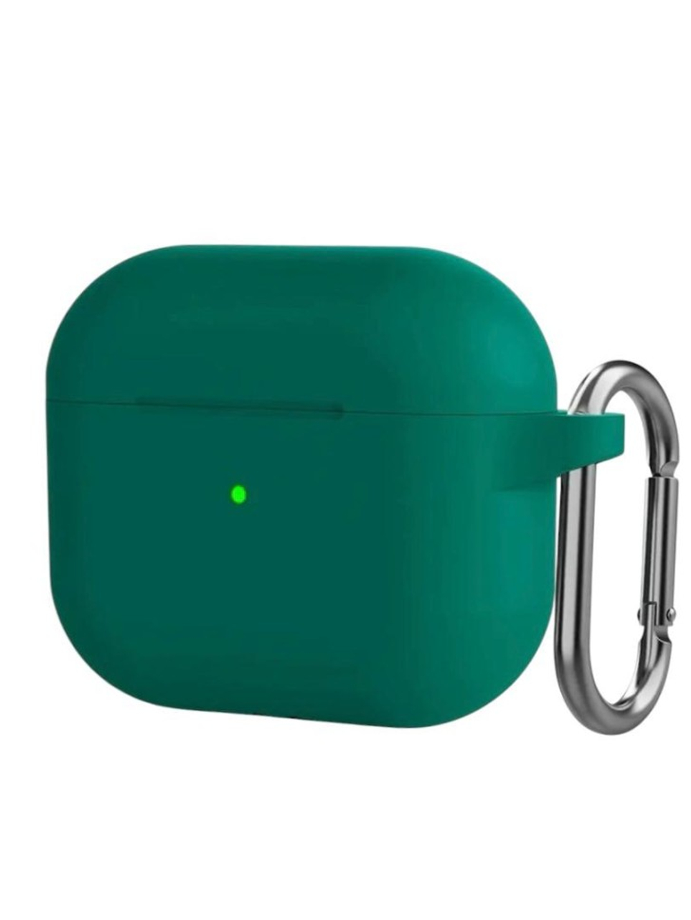 Силиконовый чехол для AirPods Pro 2 c карабином ярко-зеленый