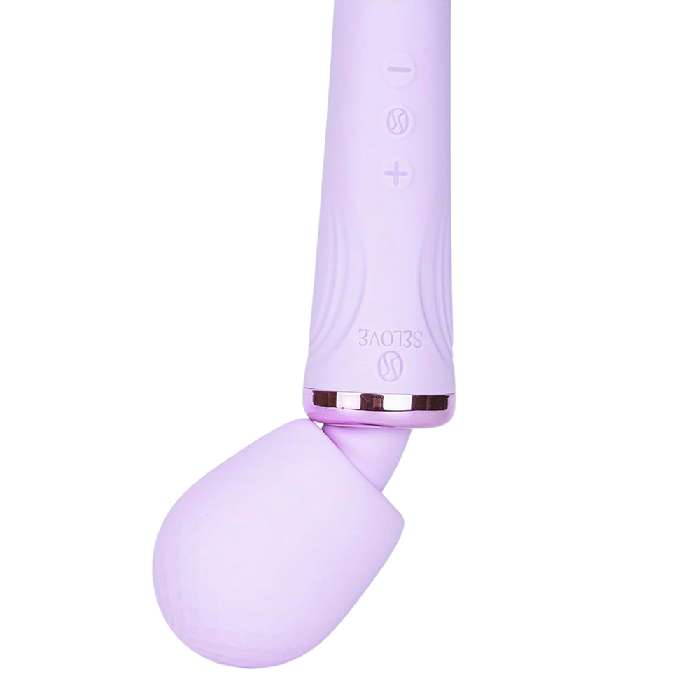 Лиловый вибратор-вонд 30,7см Selove Vela Wand Vibrator Lilac