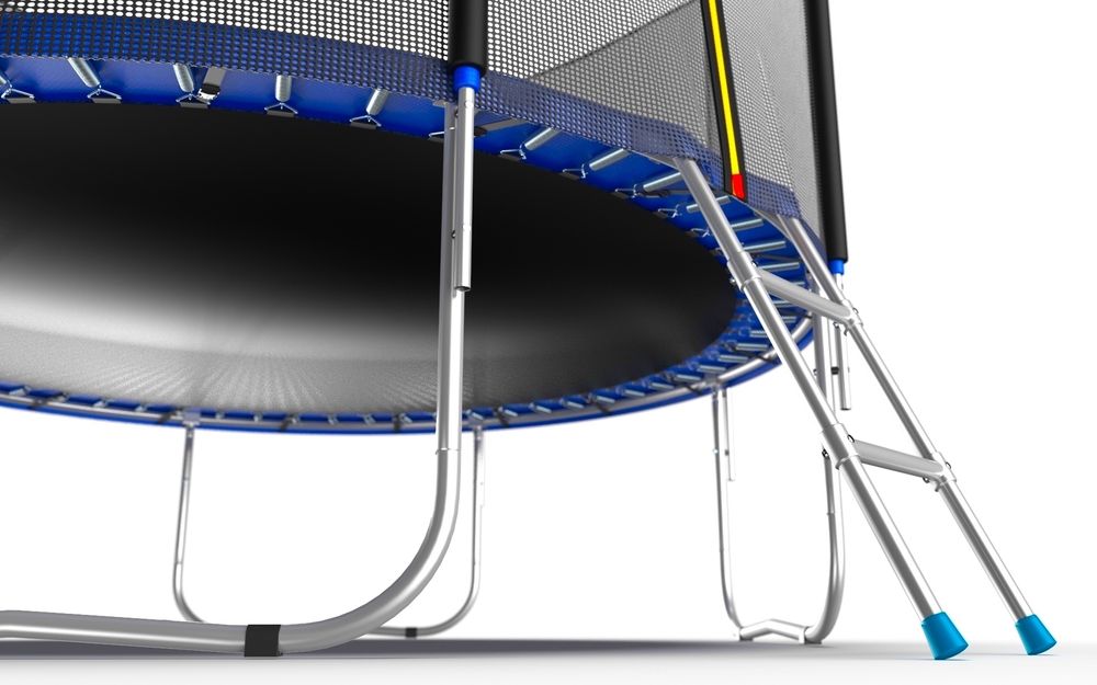 EVO JUMP External 16ft (Blue) Батут с внешней сеткой и лестницей, диаметр 16ft (синий)