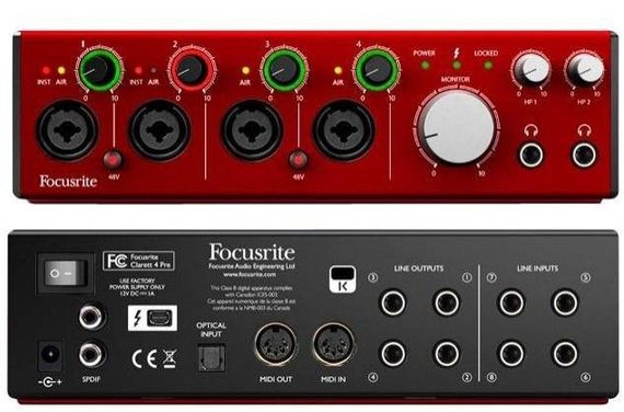 FOCUSRITE Clarett 4Pre Thunderbolt