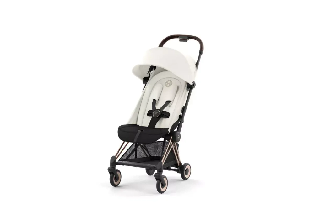 Коляска прогулочная Cybex Coya, Off White шасси Rose Gold