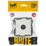BRITE Розетка TV оконечная РТВ11-0-БрБ белый IEK
