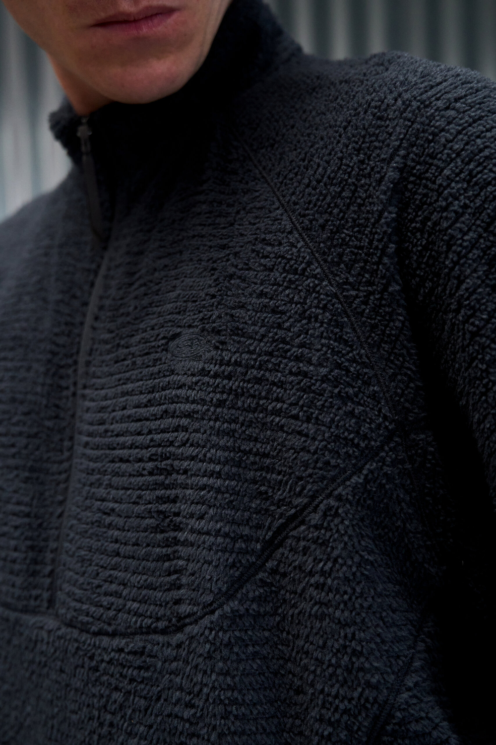 Лонгслив Nothomme Blue P-down Lightweight Half-zip Longsleeve "Ancient Indigo"