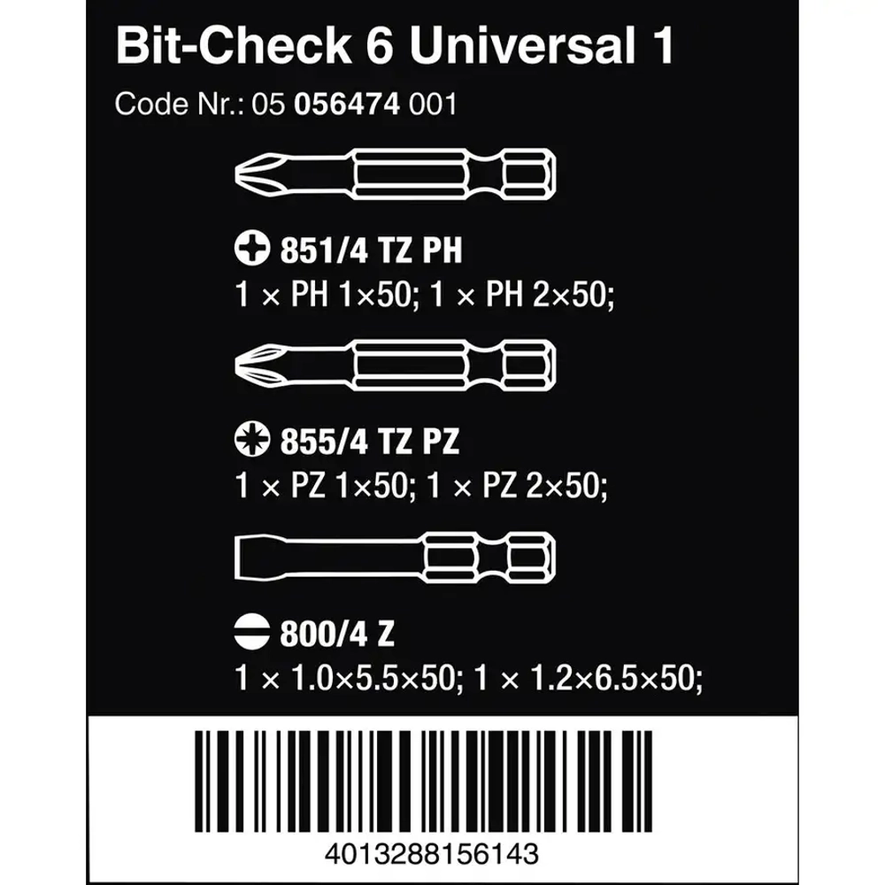 Набор бит Bit-Check 30 Wood 2 WERA 05057432001
