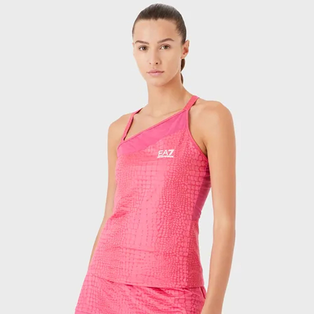 Женская теннисная майка EA7 Tank Top Women - Pink