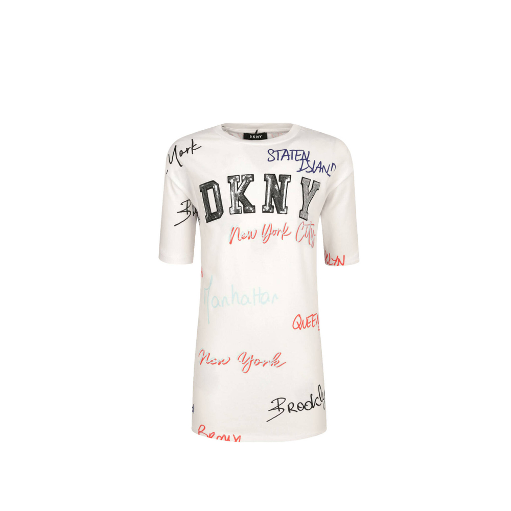 платье + подкладка DKNY Kids - белый(D32825)