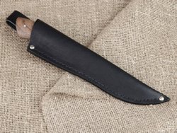 Рыбацкий нож "Акула", цельнометаллический, сталь 65Х13, рукоять орех