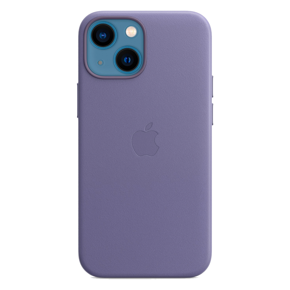Кожаный чехол с поддержкой MagSafe Apple Leather Case для iPhone 13 mini, Wisteria (Сиреневая глициния)
