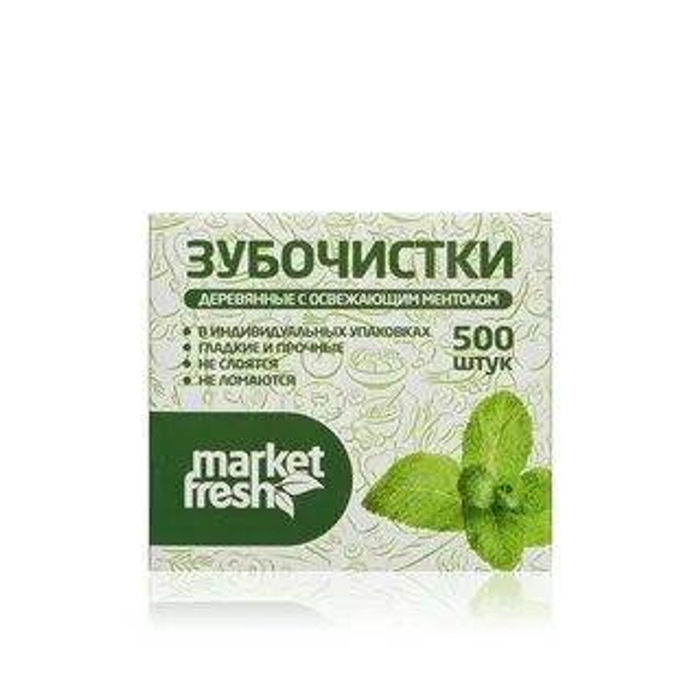 Market Fresh зубочистки  Мята 500шт