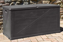 Пластиковый сундук Toomax Multibox Wood 420 л anthracite