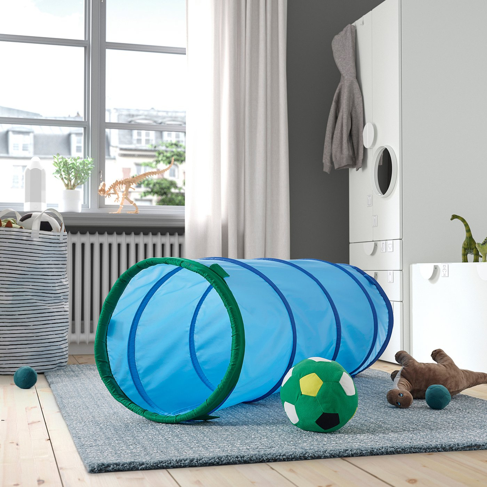 IKEA DVÄRGMÅS  (ИКЕА ДВЭРГМОС)  -  Туннель детский - синий/зеленый