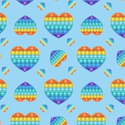 Поп ит / попит / pop it антистресс на голубом фоне