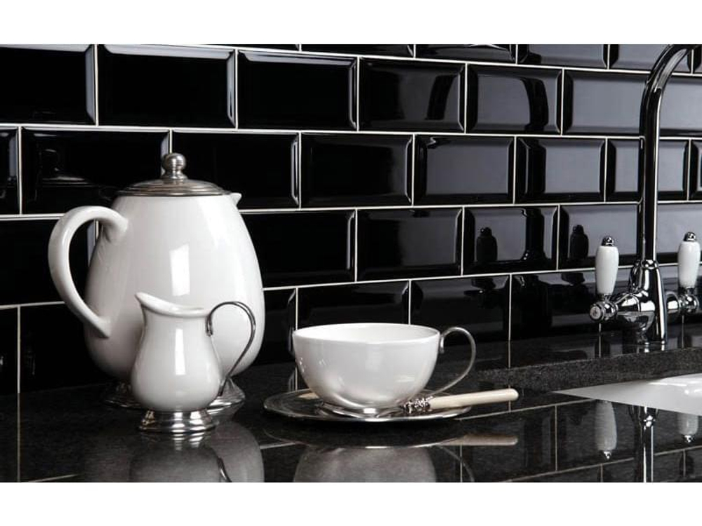 Dar Ceramics Biselado Liso Blanco Brillo 10x20