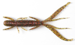 Виброхвосты съедобные Lucky John Pro Series HOGY SHRIMP 3" (76мм/10шт)