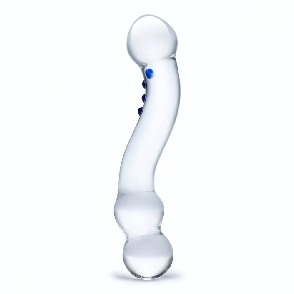 Изогнутый стеклянный стимулятор G-точки Curved G-Spot - 15,2 см. (Цвет: прозрачный)