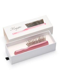 Расческа Majestic Scalp Brush розовый жемчуг (дорожная версия)