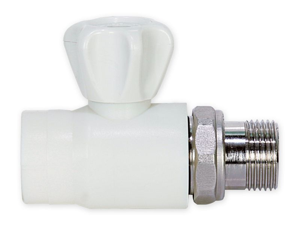 Кран шаровой ПРЯМОЙ для отопления FERAT PPR 25х3/4 НР FP30034
