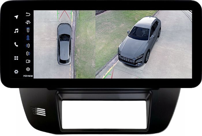 Магнитола для Nissan Patrol Y61 1997-2004 - Teyes LUX ONE 360 монитор 12.3" 2K QLED на Android 10, Быстрая, CarPlay, 4G SIM-слот, 4 камеры в комплекте