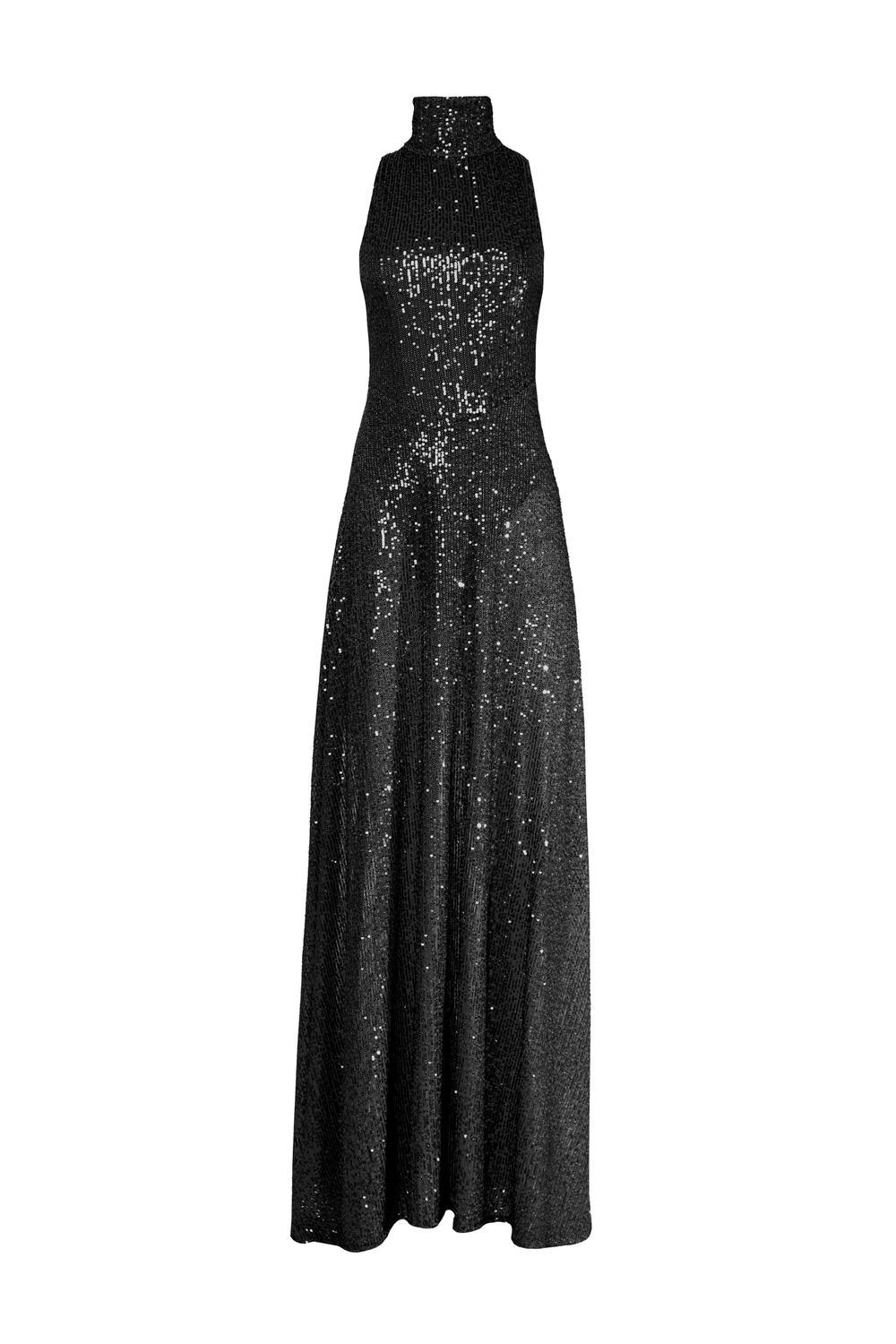 ”Naked dress” Платье с боди из прозрачных пайеток