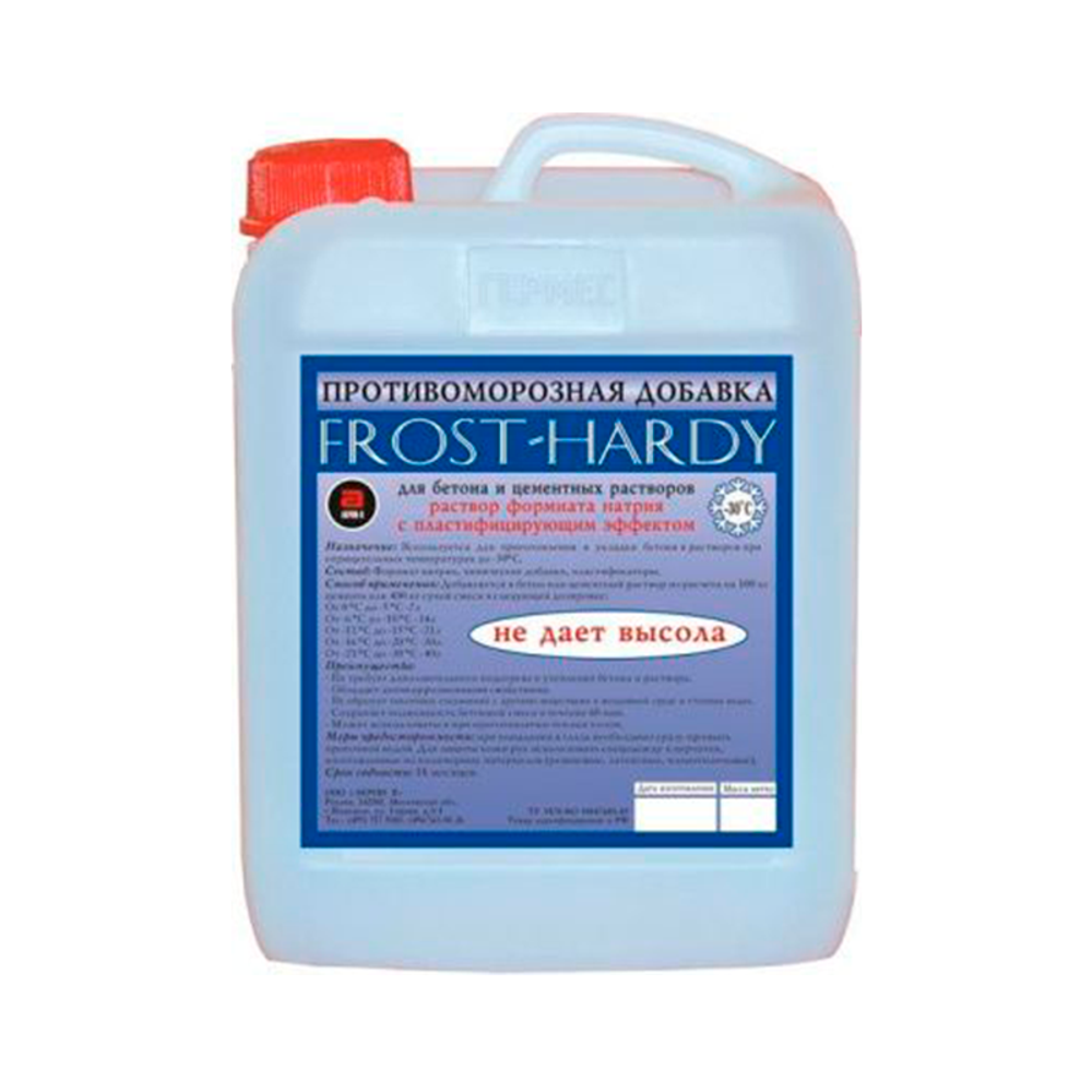 Противоморозная добавка в бетон "FROST HARDY" 5 л