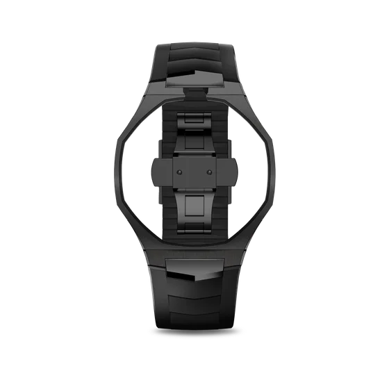 Корпус для часов POP-Swatch x AP - OCHO NEGRO из 2 ремешков