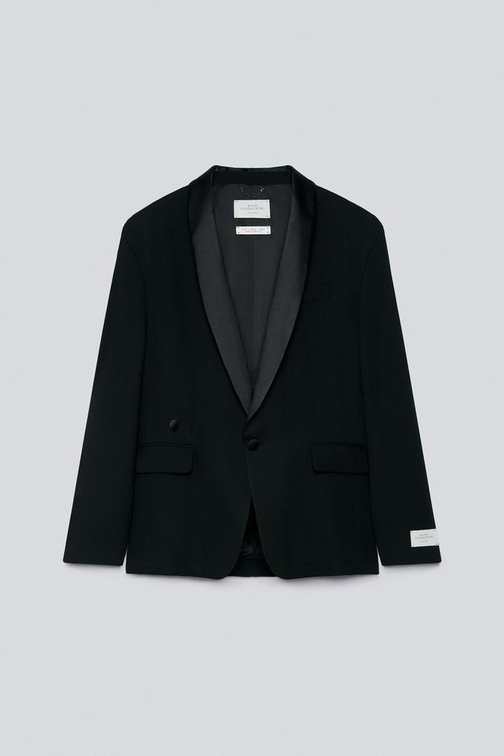 ZARA X BAISI GUADAGNINO БЛЕЙЗЕР СВОБОДНОГО КРОЯ, ЧЕРНЫЙ