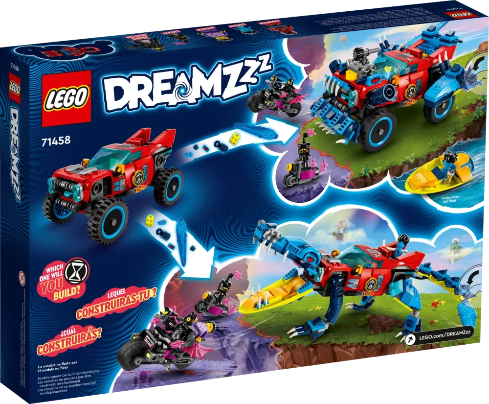 Конструктор LEGO DREAMZzz 71458 Крокодиловый автомобиль