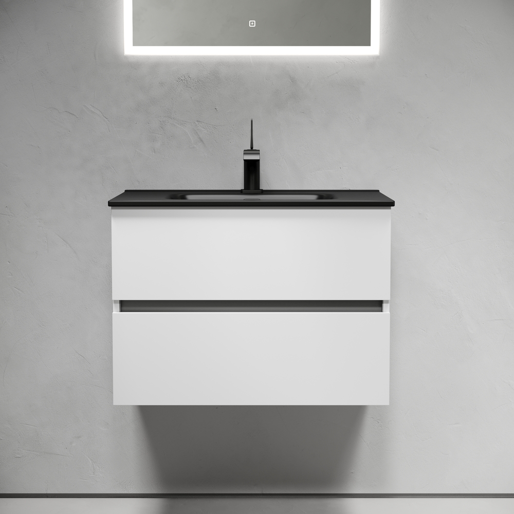 Тумба подвесная под раковину Sancos Urban, белый глянец 690х450х550, арт. UR70W