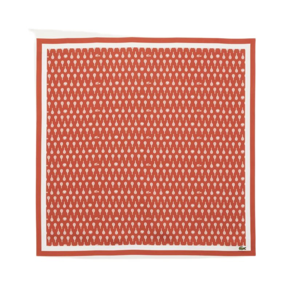 Теннисная бандана Lacoste Roland-Garros Edition Print Scarf- brown