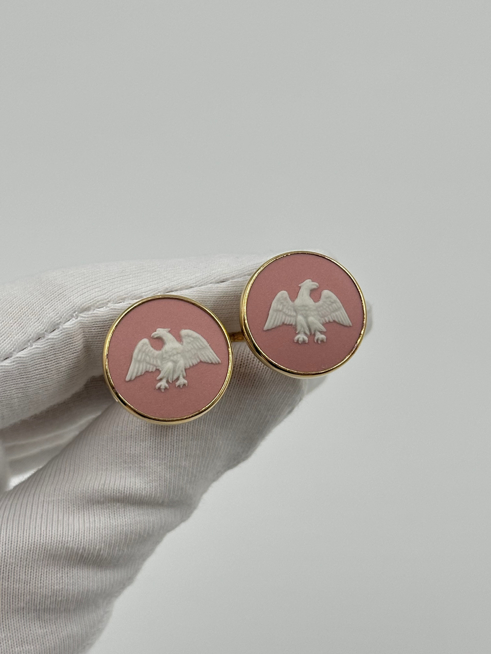 Запонки Wedgwood розовые