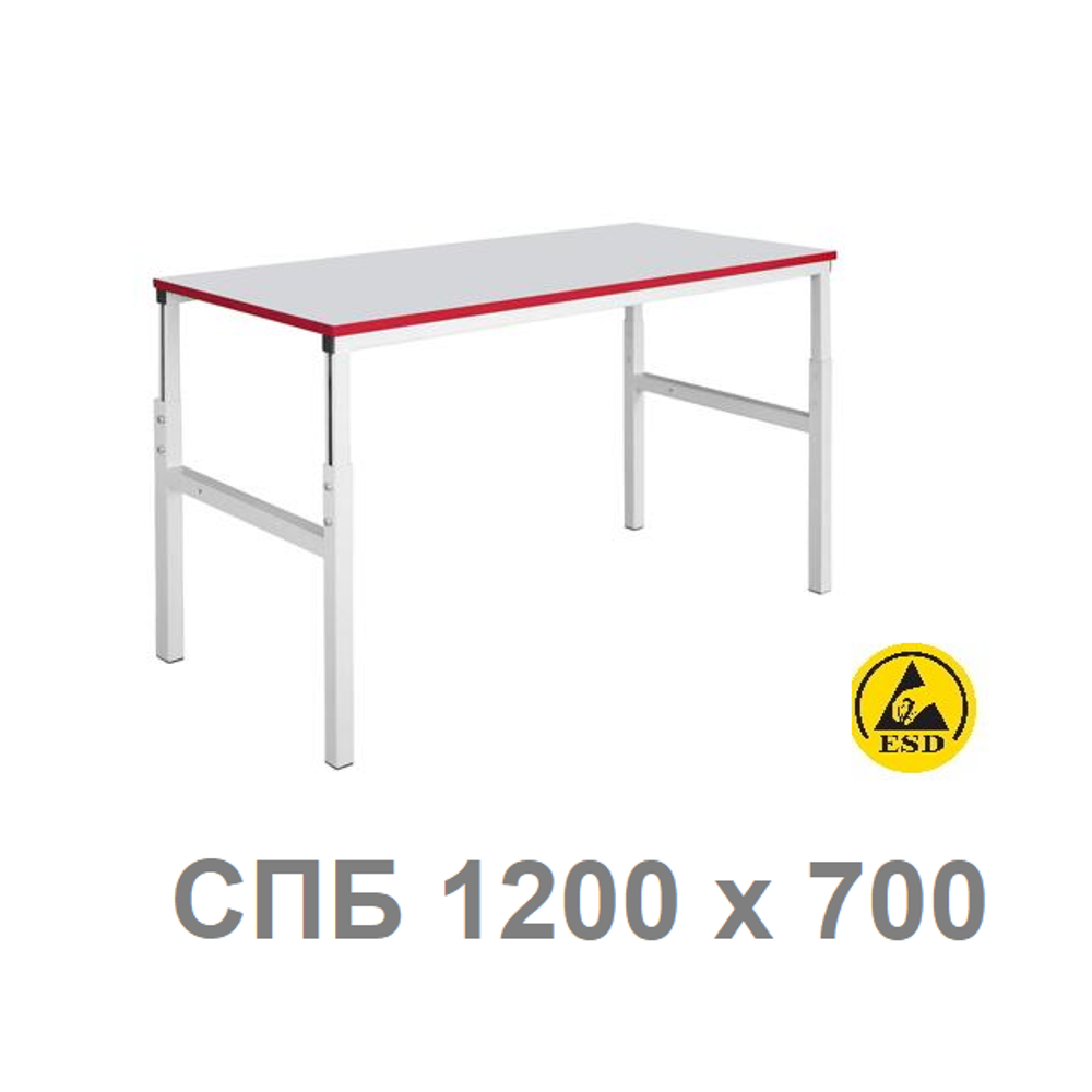 ХИТ! Стол промышленный базовый СПБ Gresson 1200 х 700 антистатическое исполнение СПБ-1200 ESD