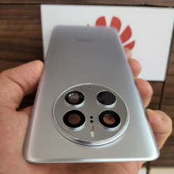 Крышка для Huawei Mate 50 Pro оригинальная (заднее стекло) цвет: серебристый