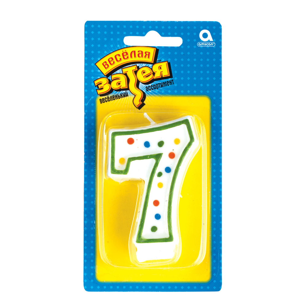 Свеча - цифра 7