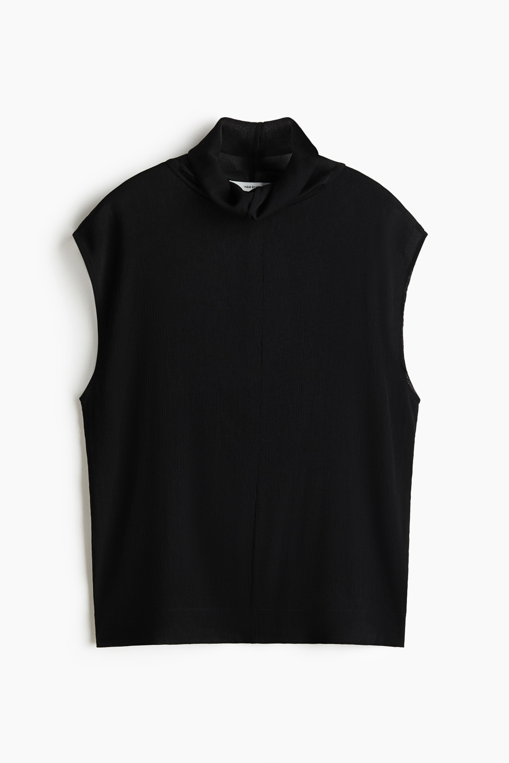 Трикотажный топ-полуводолазка в резинку - H&M