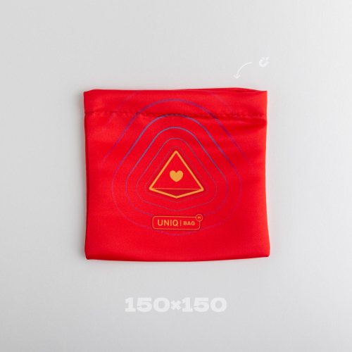 Мешочек для кубиков Uniq Bag Red 15x15 на магнитной застежке