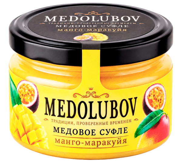 Медовое суфле манго и маракуйя Медолюбов 250 мл