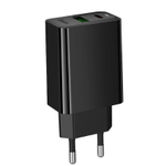 Сетевое зар. устр. Hoco CS95A 1USB/1C 30W QC3.0 черное