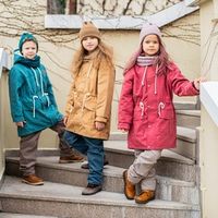 Парка демисезонная на меху "Атлантик" подростковая