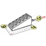 Элемент наклонного подъема 18x9x15 см для конструктора 7,5"