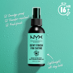 NYX Professional Makeup Makeup Setting Spray Dewy - Спрей для фиксации загара, 180 ml