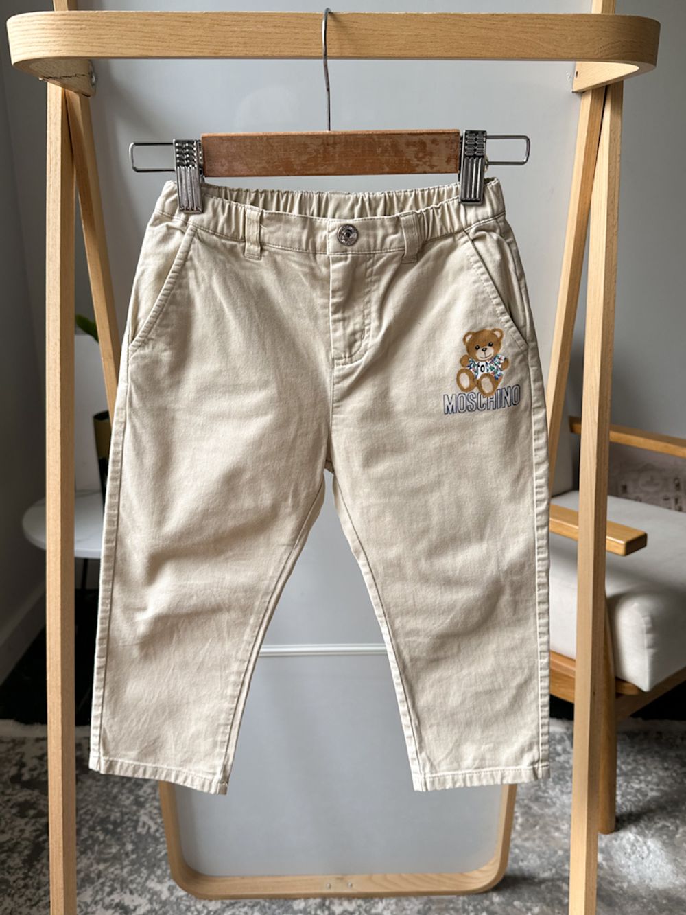 Хлопковые брюки Moschino, 92