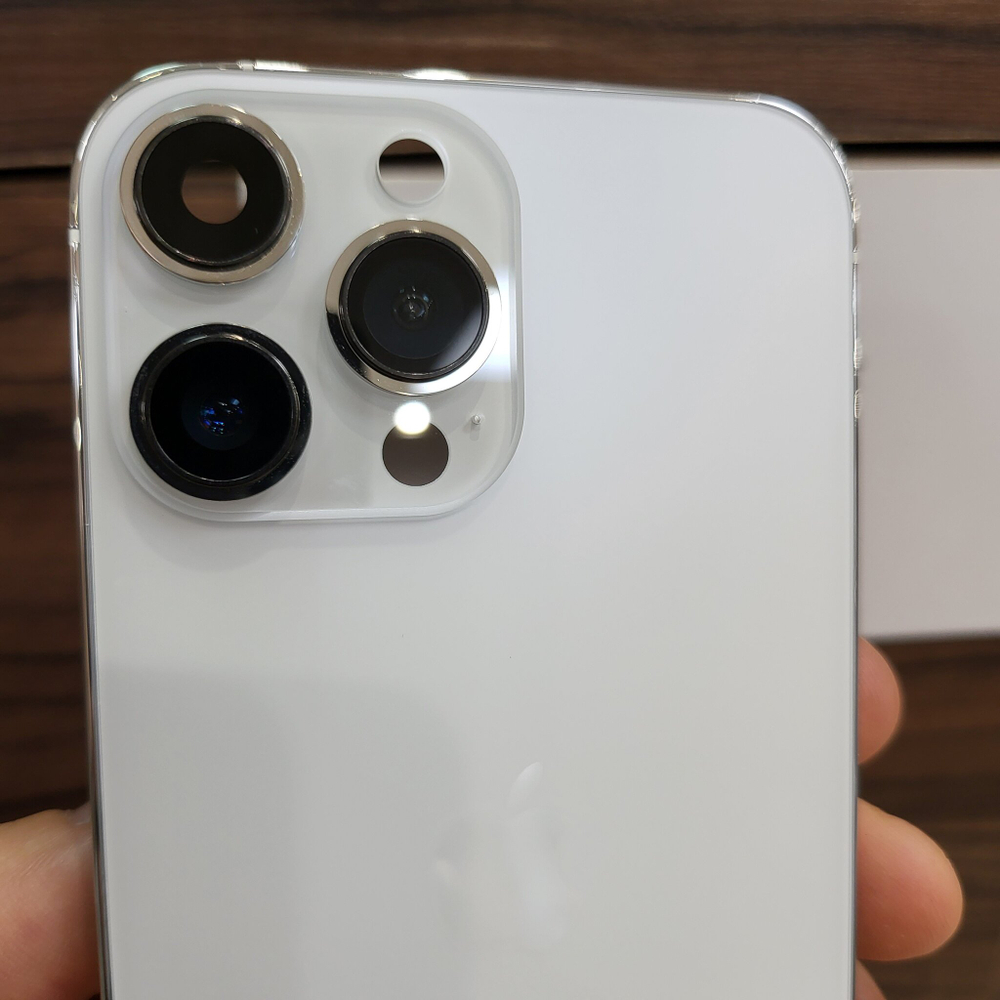 Корпус для iPhone XR в стиле iPhone 14Pro (цвет: Silver-White - серебристо-белый)