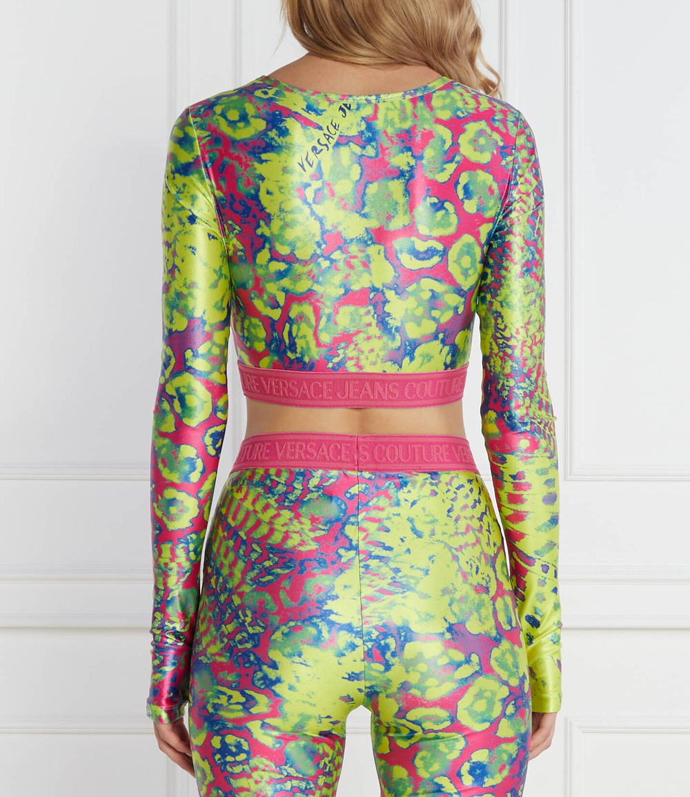 Блузка Versace Jeans Couture - лимонный(76HAH218JS289)