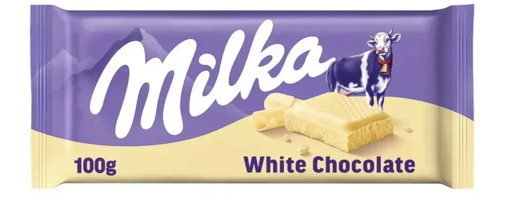 EURO Milka шоколад белый White Chocolate 90 гр