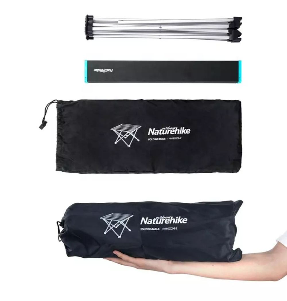 Стол туристический Naturehike складной, 68х46х40,5 см, чёрный, артикул NH19Z008-Z-BLL